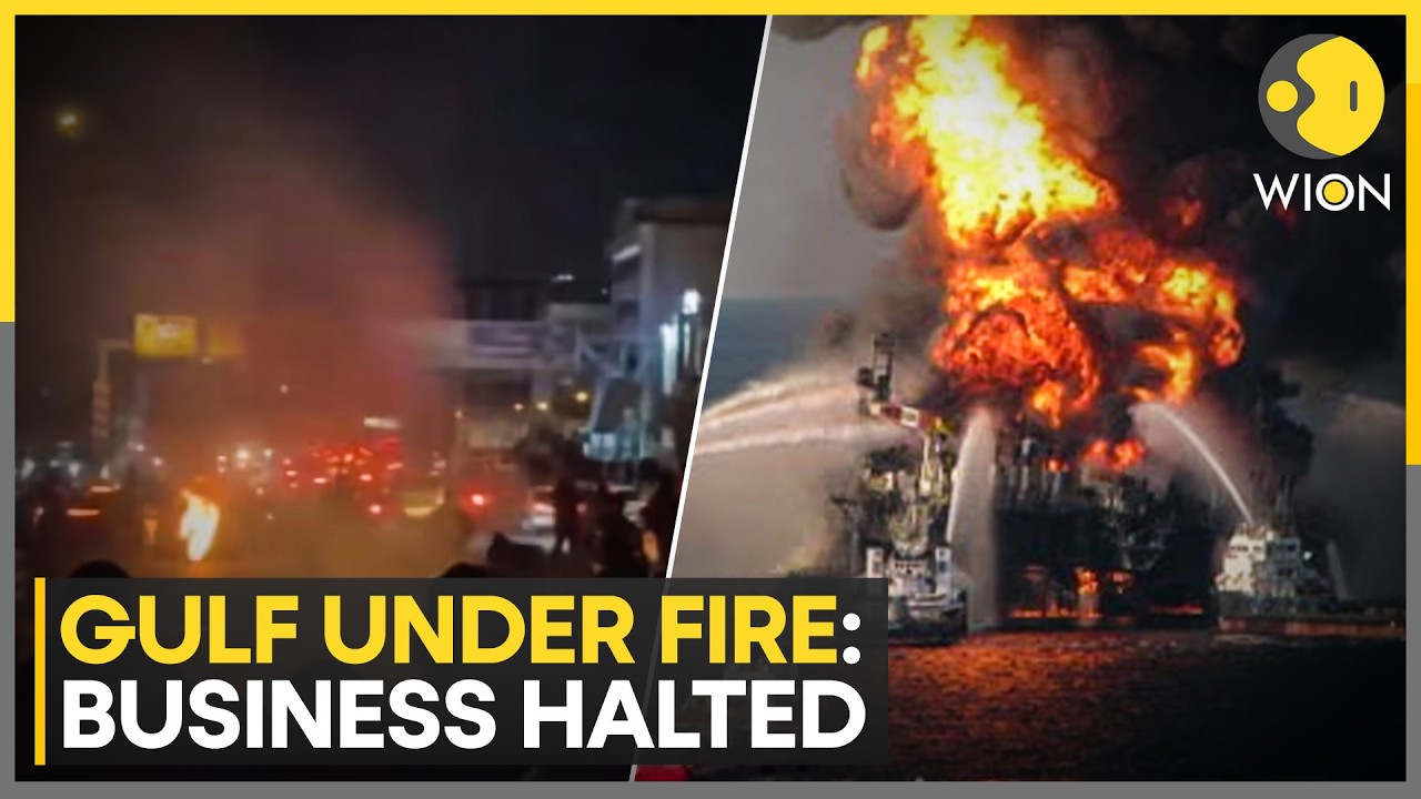 Iran Strikes Trigger Gulf Shutdown: Dubai, UAE Hit as Markets Tumble & Airports Close | WION