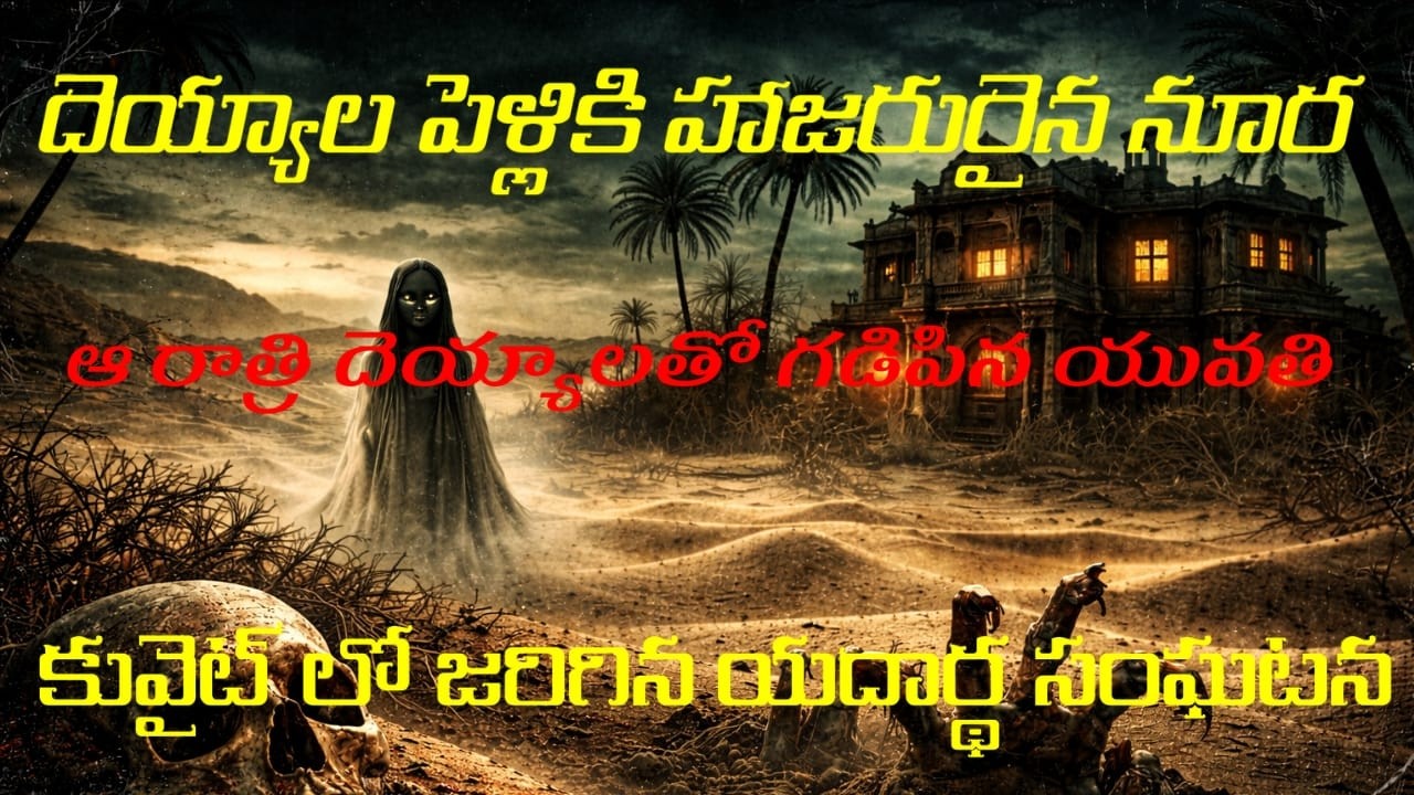 ఆ రాత్రి దెయ్యాల తో గడిపిన యువతి#Noura#GhostMarriage#KuwaitHorror#HorrorStory#ScaryStory#ArabicHorro