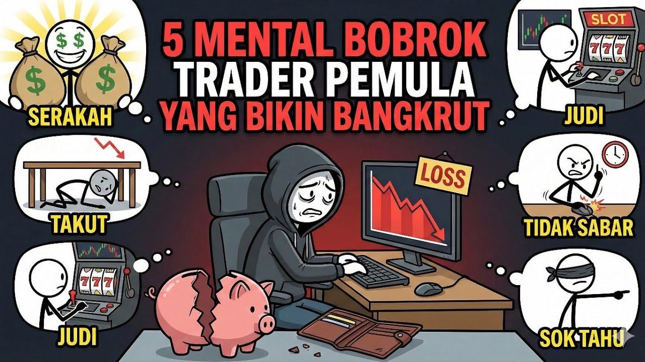 5 Mental BOBROK Trader Pemula Yang Bikin BANGKRUT