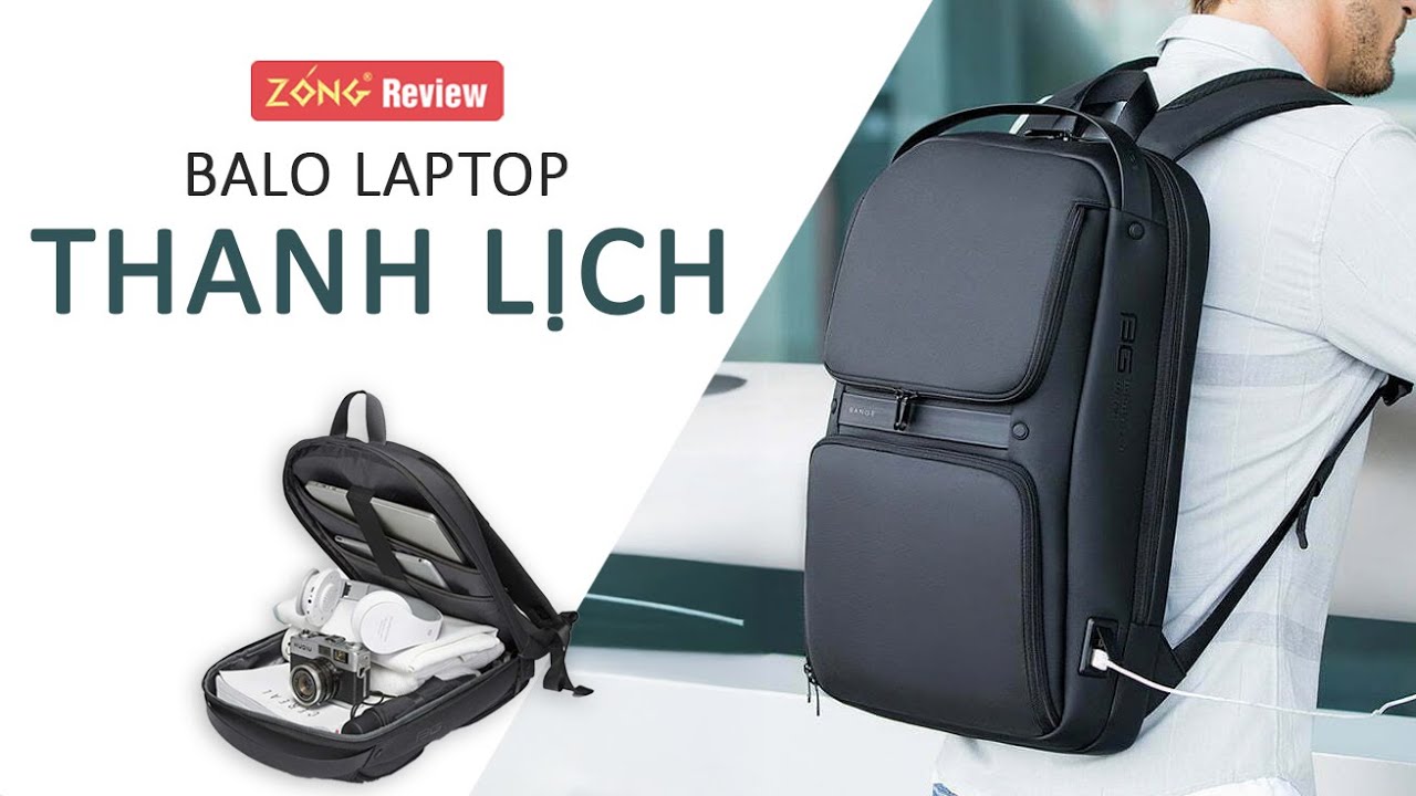 Review Balo laptop công sở, đựng laptop 14 inch – BANGE 7261