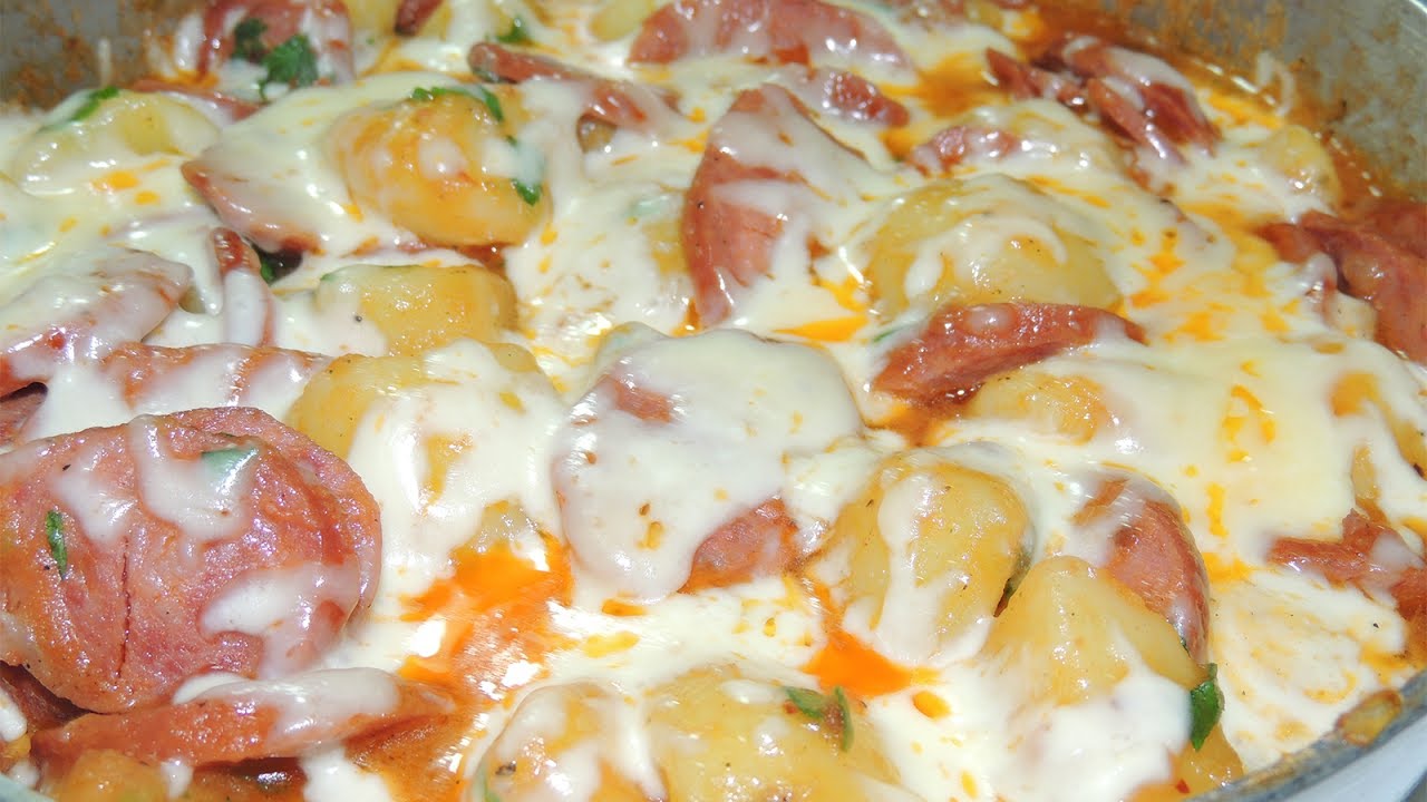 Batata com Linguiça Calabresa