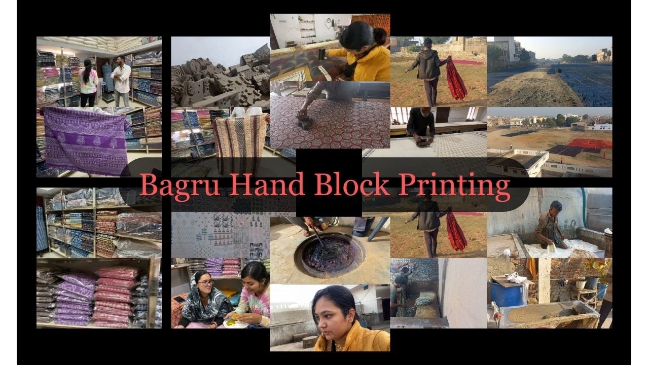 Bagru | Block printing process | Vlog | Traditional hand block printing | Jaipur