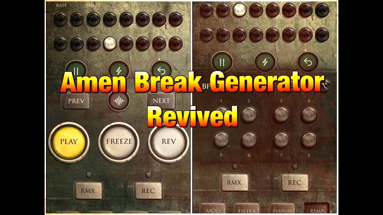 Amen Break Generator - Revived - Classic Drum Breaks Machine - Возвращение классики iOS