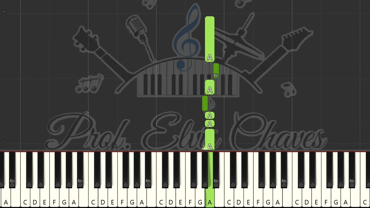 🎹 Verde vinho - Griechischer wein - 6323 - Roberto Cantoral - Tutorial  Teclado Fácil 1