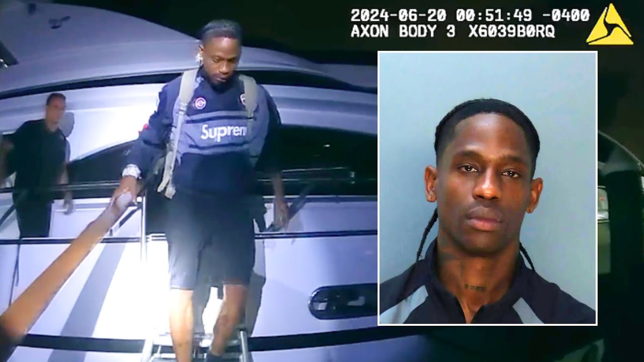 Travis Scott ARRESTED on Yacht in Miami - Full Bodycam Video