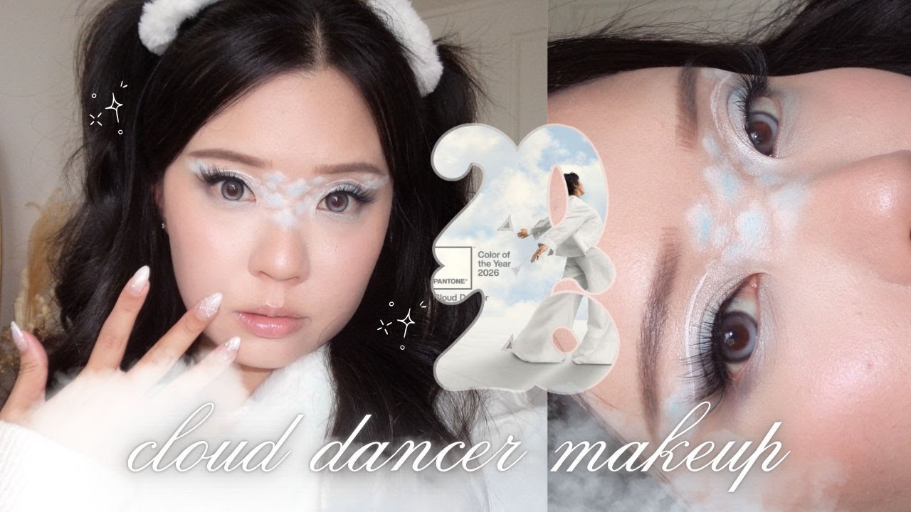 CLOUD DANCER MAKEUP ☁️🎐 pantone colour 2026