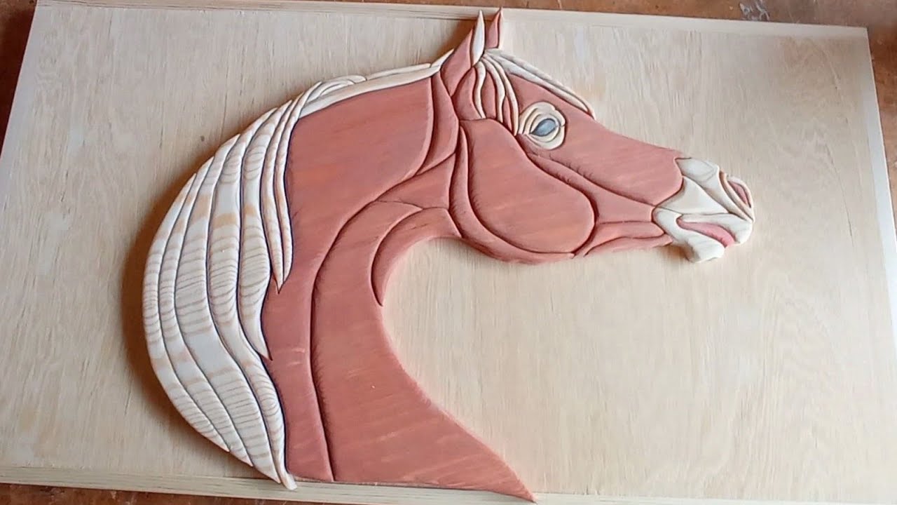 intarsia wood horse : part 2