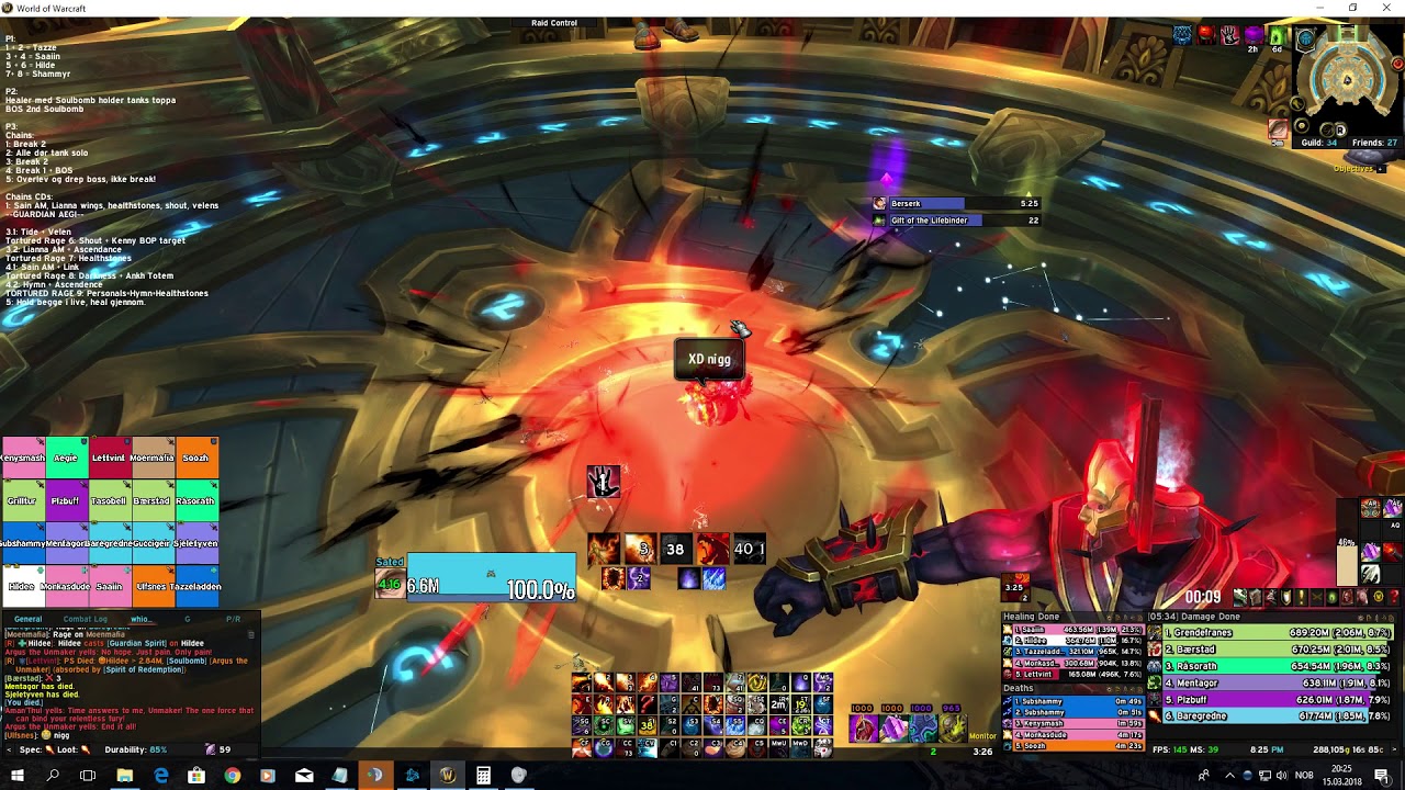 Fragglene vs Mythic Argus Fire mage pov