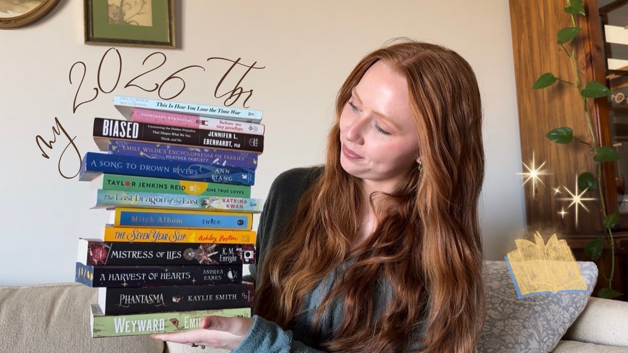 a modest 2026 tbr the using the books i have at home ⋆☕︎ ˖