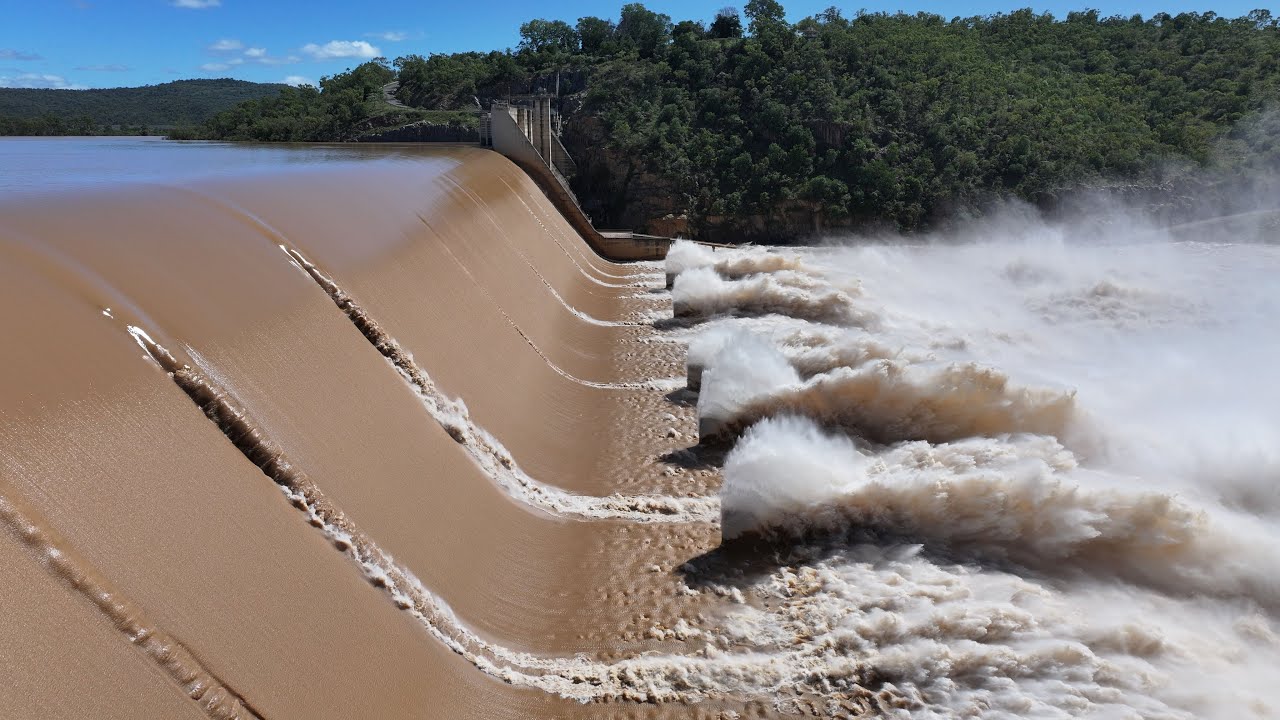 Burdekin Dam Jun 2024 and Jan 2025