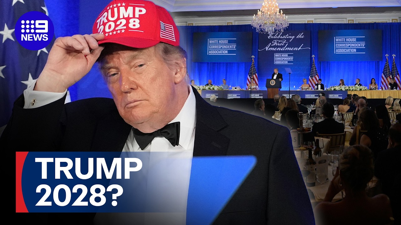 Donald Trump delivers bizarre White House Correspondents' Dinner speech | 9 News Australia