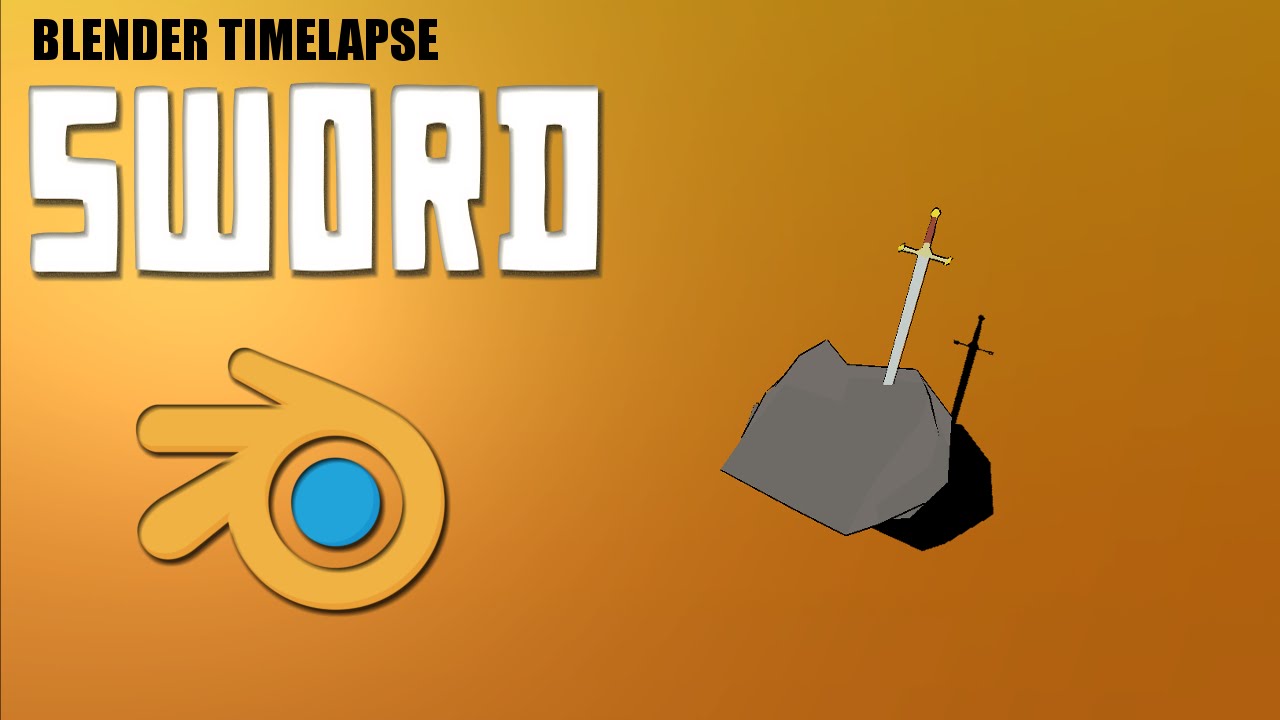 Blender Timelapse: Low Poly Sword