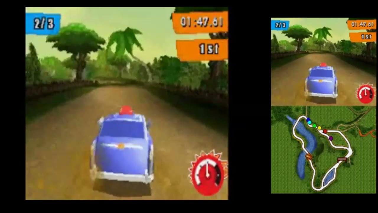 Hot Wheels Track Attack DS - Jungle Race - Cockney Cab ll