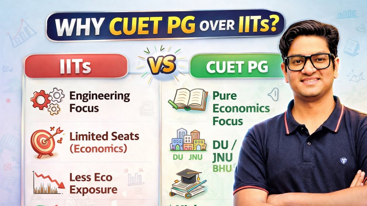 Why CUET Over IITs for PG ECONOMICS ? A practical Approach 🙄| For Long Run Future which is Better?