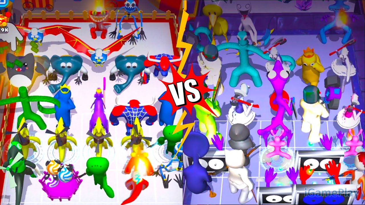 Merge Color Friends Mods Vs Merge Monster Rainbow Friends, Merge Battle Gameplay