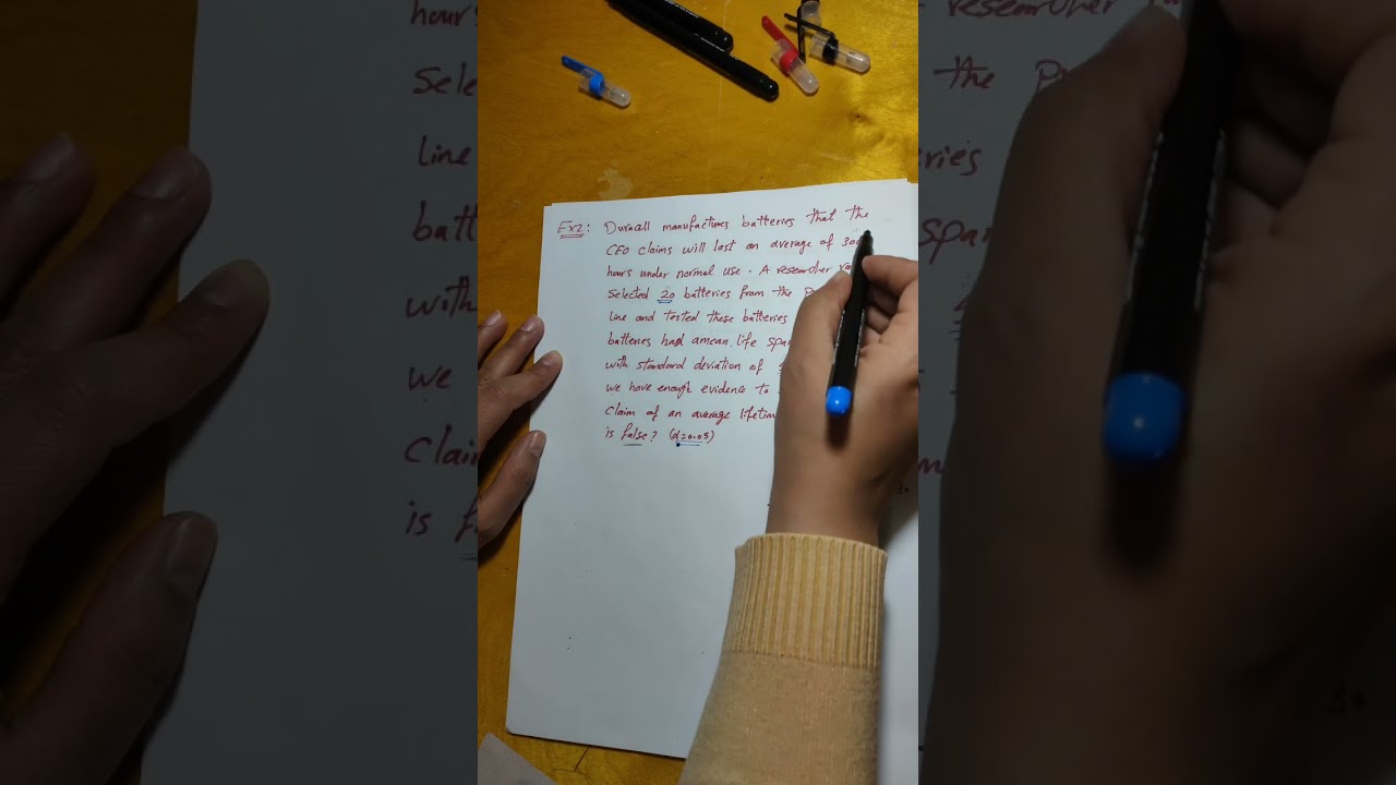 Hypothesis اختبار فرضية احصائيه