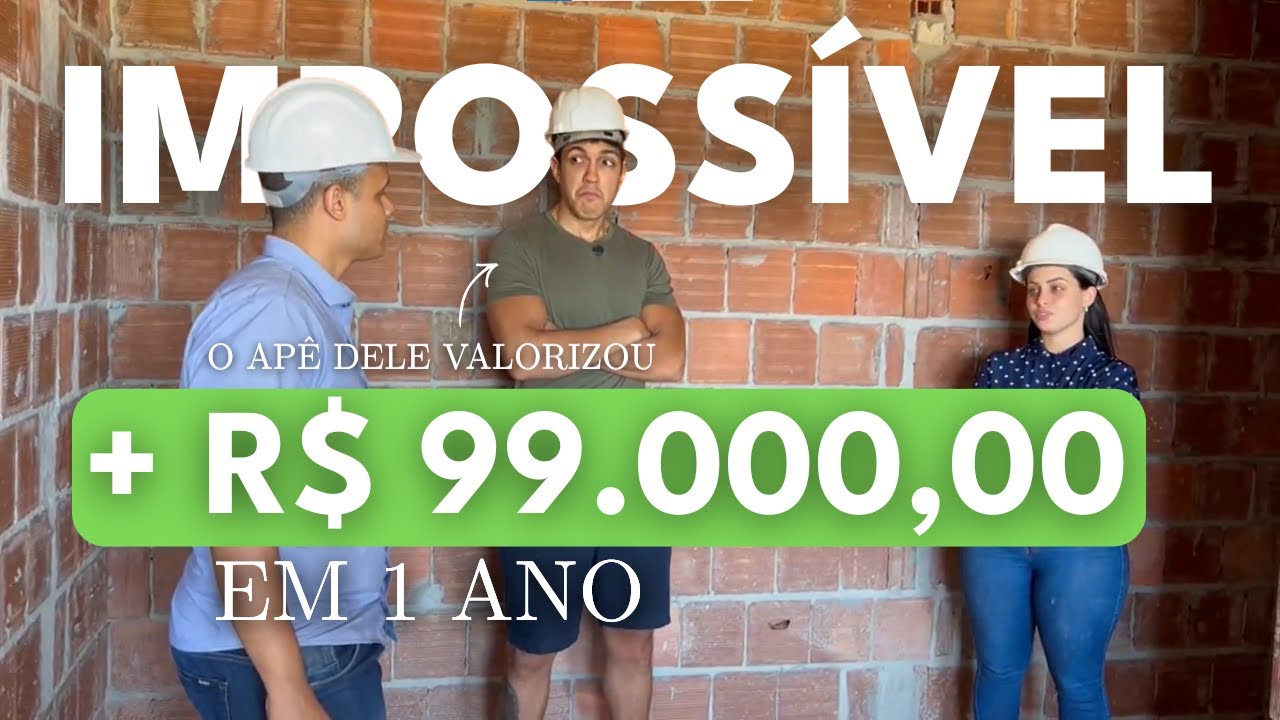 ELE GANHOU DINHEIRO COMPRANDO UM IMÓVEL PRA MORAR (NA PLANTA) - Visita à Obra