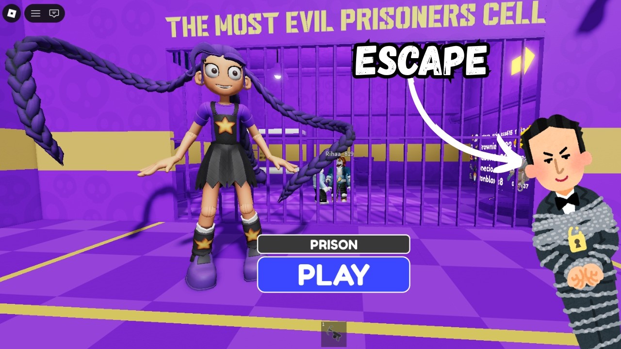 LILY LOVEBRAIDS PRISON RUN! (Obby) Roblox Obby Gameplay #roblox #scaryobby
