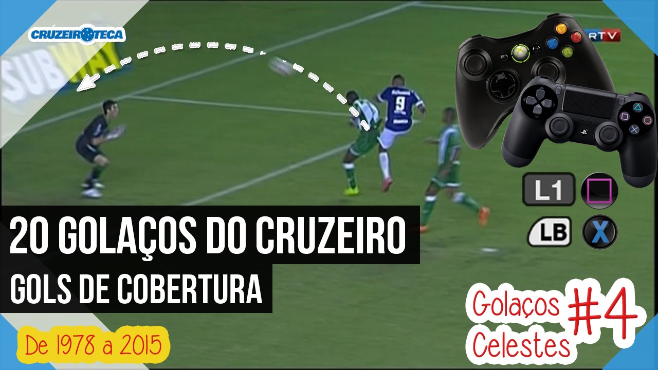 20 golaços de Cobertura do Cruzeiro (de 1978 a 2015) | Golaços Celestes #4 | Gols de Cobertura
