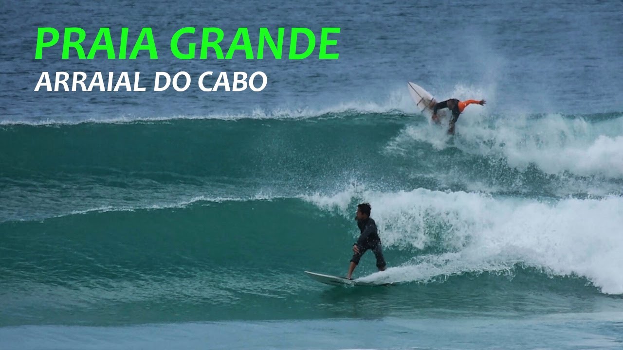 Desbravando a Região dos Lagos com a família Ribas - Surf na Praia Grande - Arraial do Cabo #1