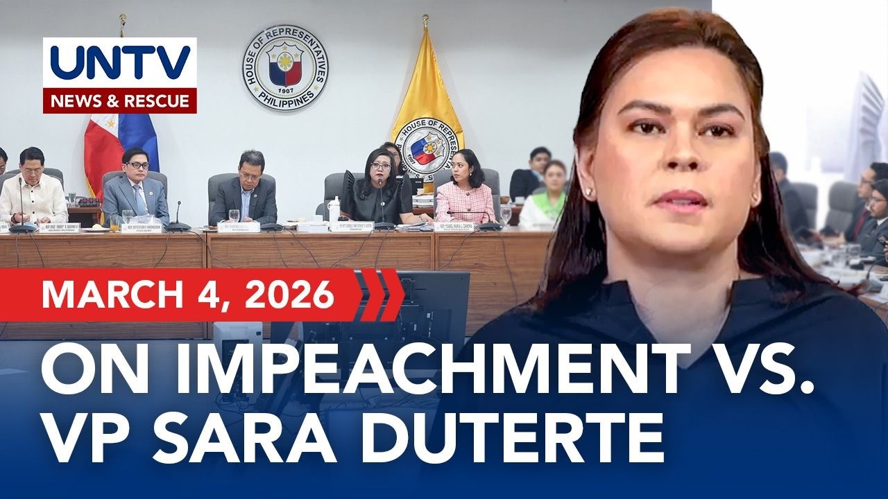 LIVE: House Panel resumes discussions on Impeachment complaints vs. VP Sara Duterte I March 4, 2026