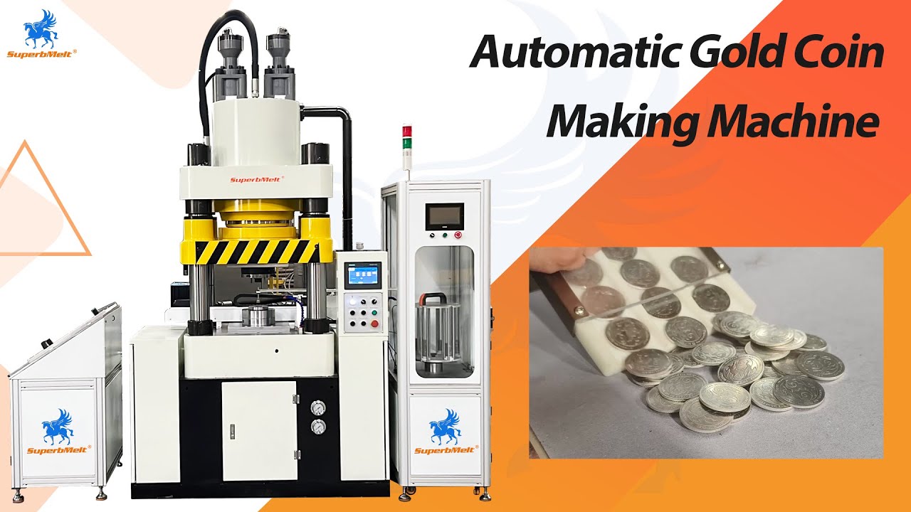 SuperbMelt Automatic Gold Coin Making Machine for making high-quality gold and silver coins