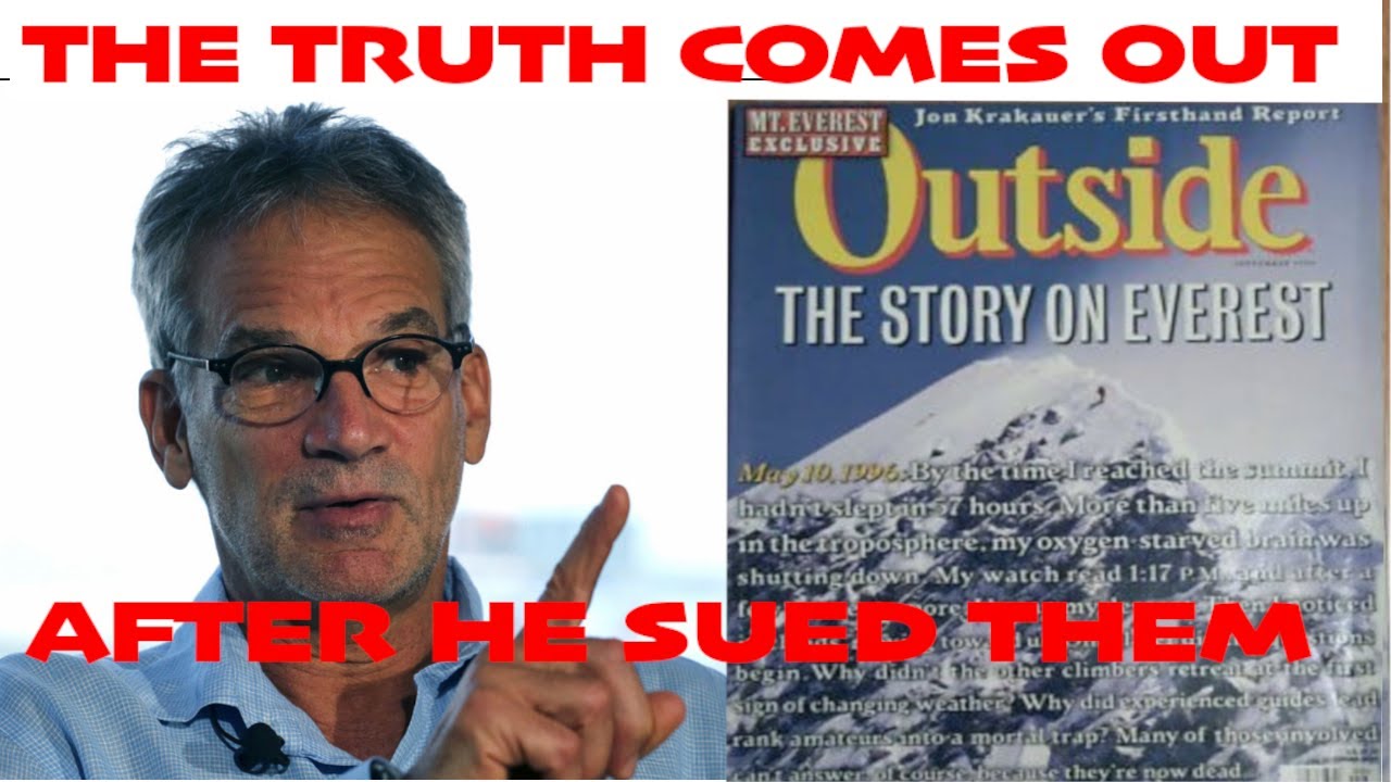 Now Krakauer is Blaming Outside Magazine