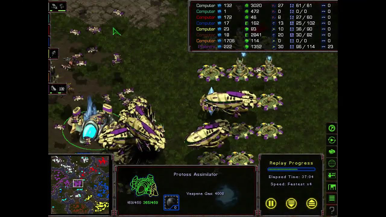 StarCraft Replay - The Hunter Map