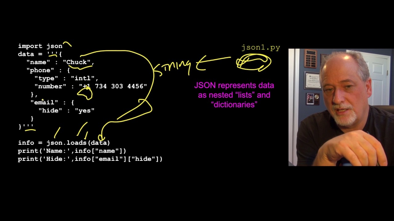 PY4E — Веб-сервисы — JSON (Глава 13, часть 4)