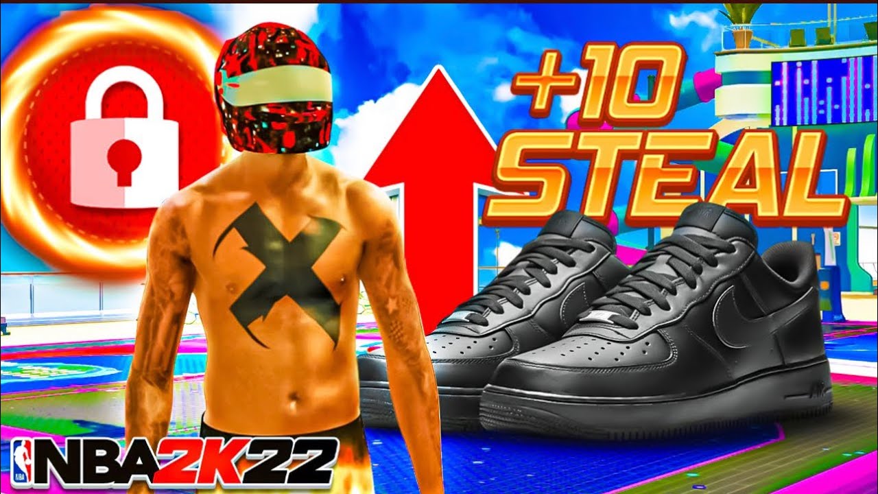 BLACK AIR FORCES + 100 STEAL is OVERPOWERED in NBA 2K22