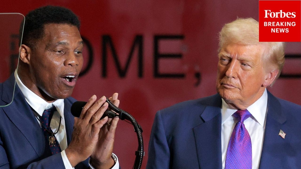 'He's Given His Blood, Sweat, And Tears': Herschel Walker Praises Trump During Georgia Rally