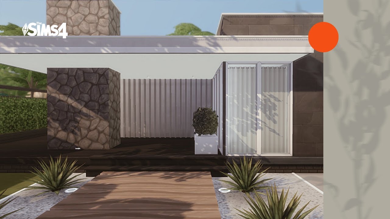 Single Storey Modern House | No-CC | Sims 4