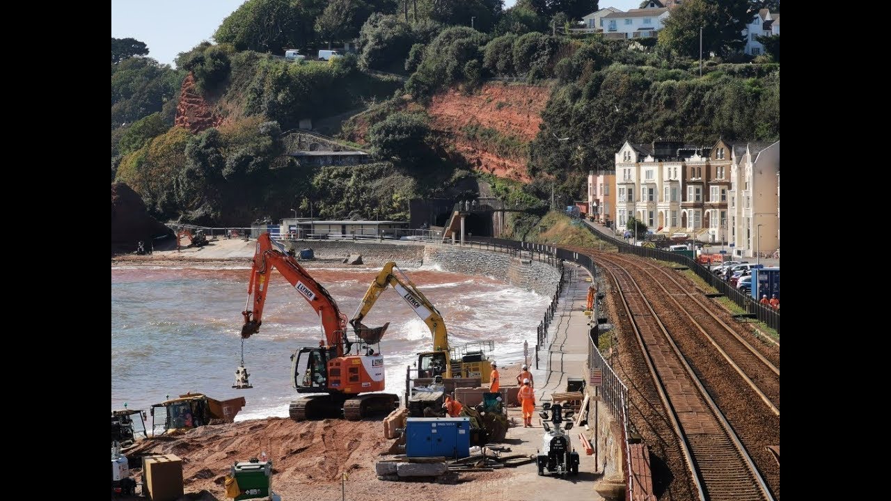 New Sea Wall Works - South West Rail Resilience Programme