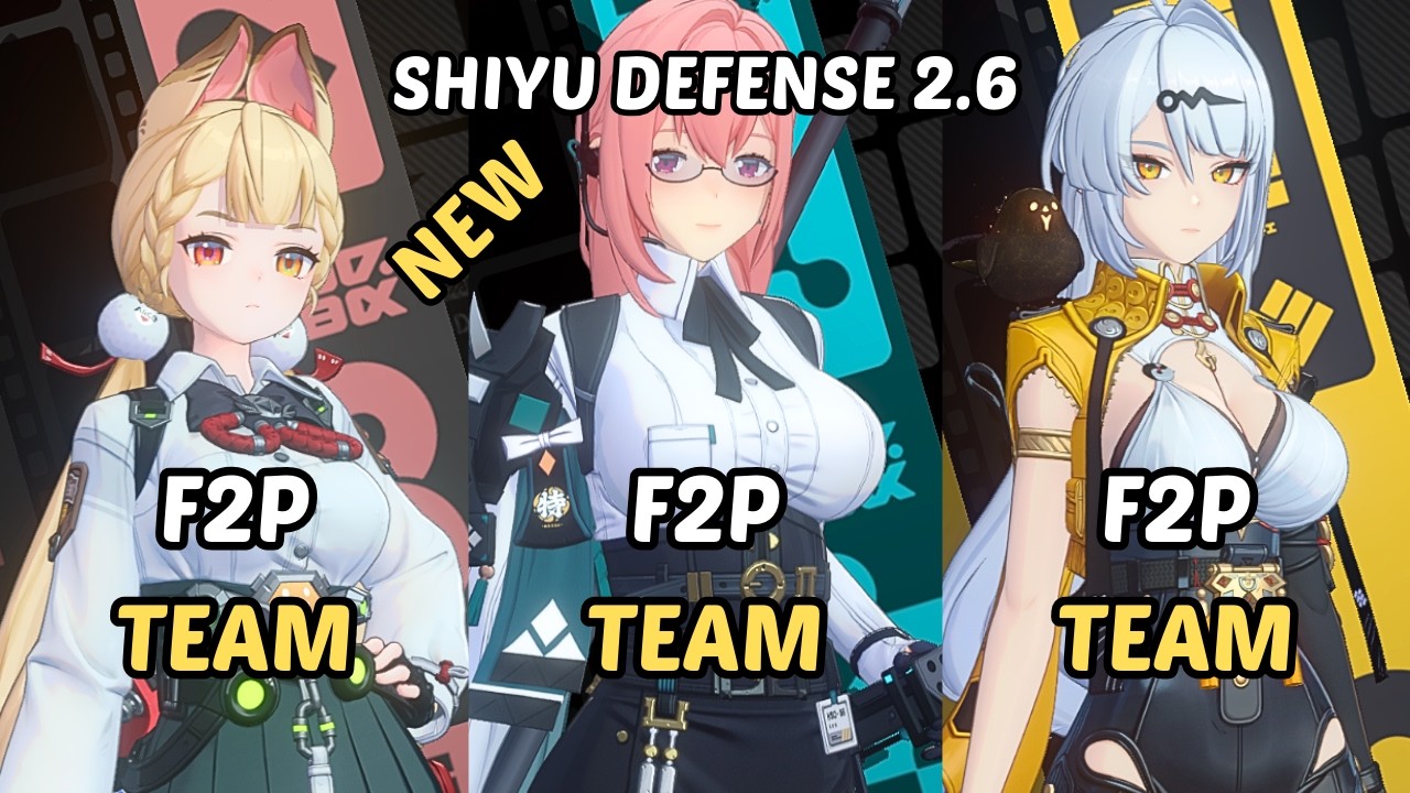 F2P Shiyu Defense ZZZ Yixuan F2P Team x M0W0 Alice Piper x Yanagi Seth Nicole Zenless Zone Zero 2.6
