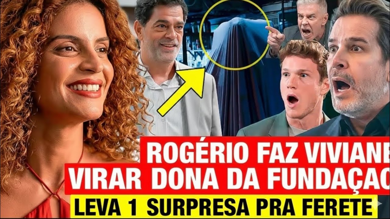 TRÊS GRAÇAS SEGUNDA 16/02 - Rogério FAZ VIVIANE VIRAR DONA DA FUNDAÇÃO e LEVA 1 SURPRESA PRO FERETE 
