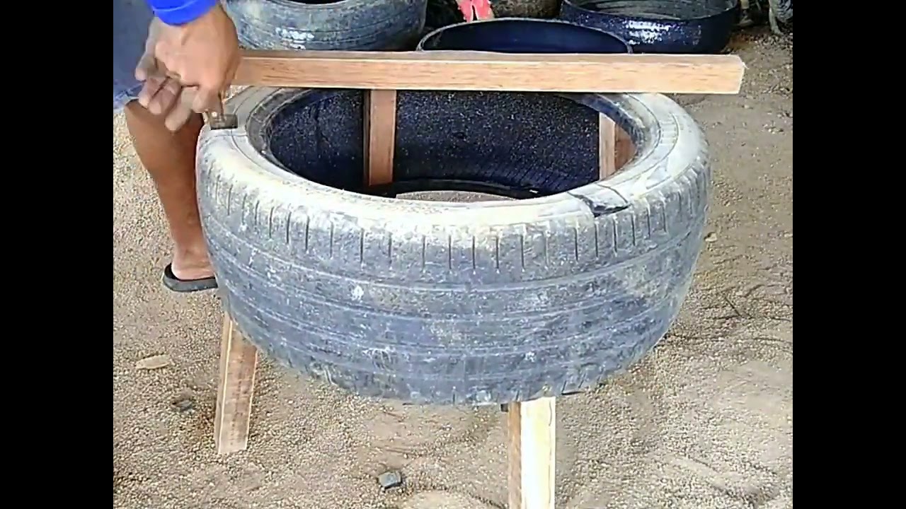 COMO FAZER UMA CADEIRA DE PNEU 