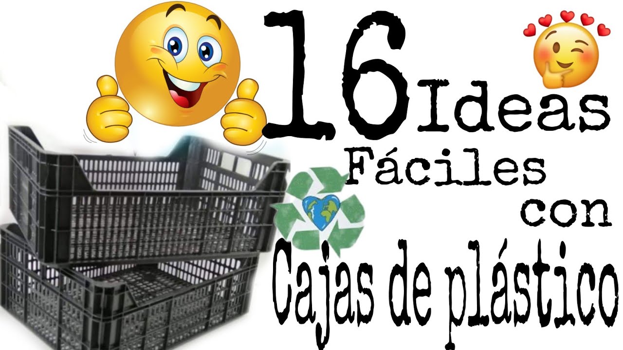 Ideas de ESTANTES con CAJAS de plástico 😂 de FRUTAS 🥑 Susy Reciclaje Creativo de de de