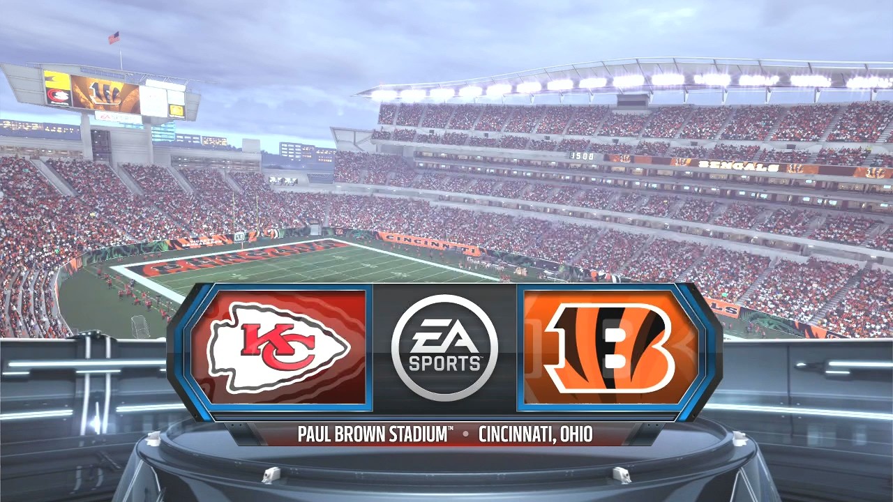 Madden NFL 16 - Kansas City Chiefs (1-2) Vs Cincinnati Bengals (1-2) Simulation Week 4 Full Gameplay