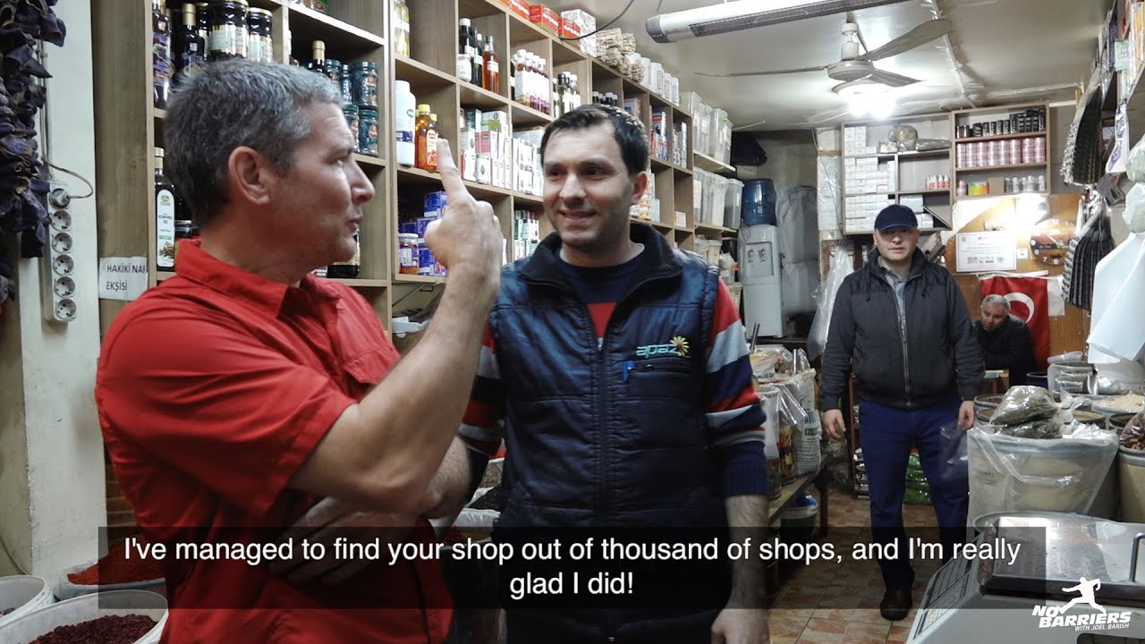 Istanbul, Turkey: Deaf Bazaar Shop Owner
