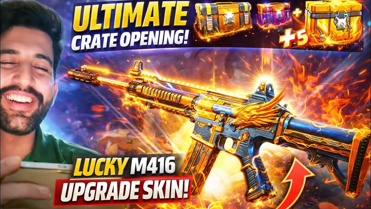Ultimate crate opening M416 Luck oh my god Watch full video with face camp 