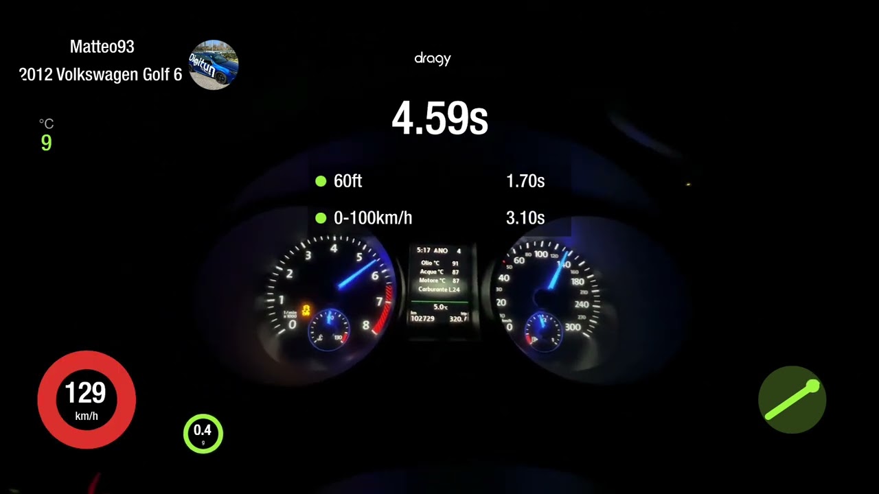 Vw Golf 6R Stage 3+ Dragy Test