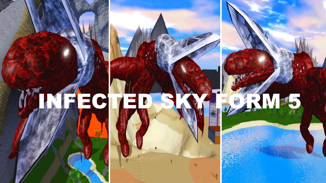 How to get INFECTED SKY FORM 5 BADGE + INFECTED SKY FORM 5 MORPH in GIANT UNIVERSE ROLEPLAY UPDATE R