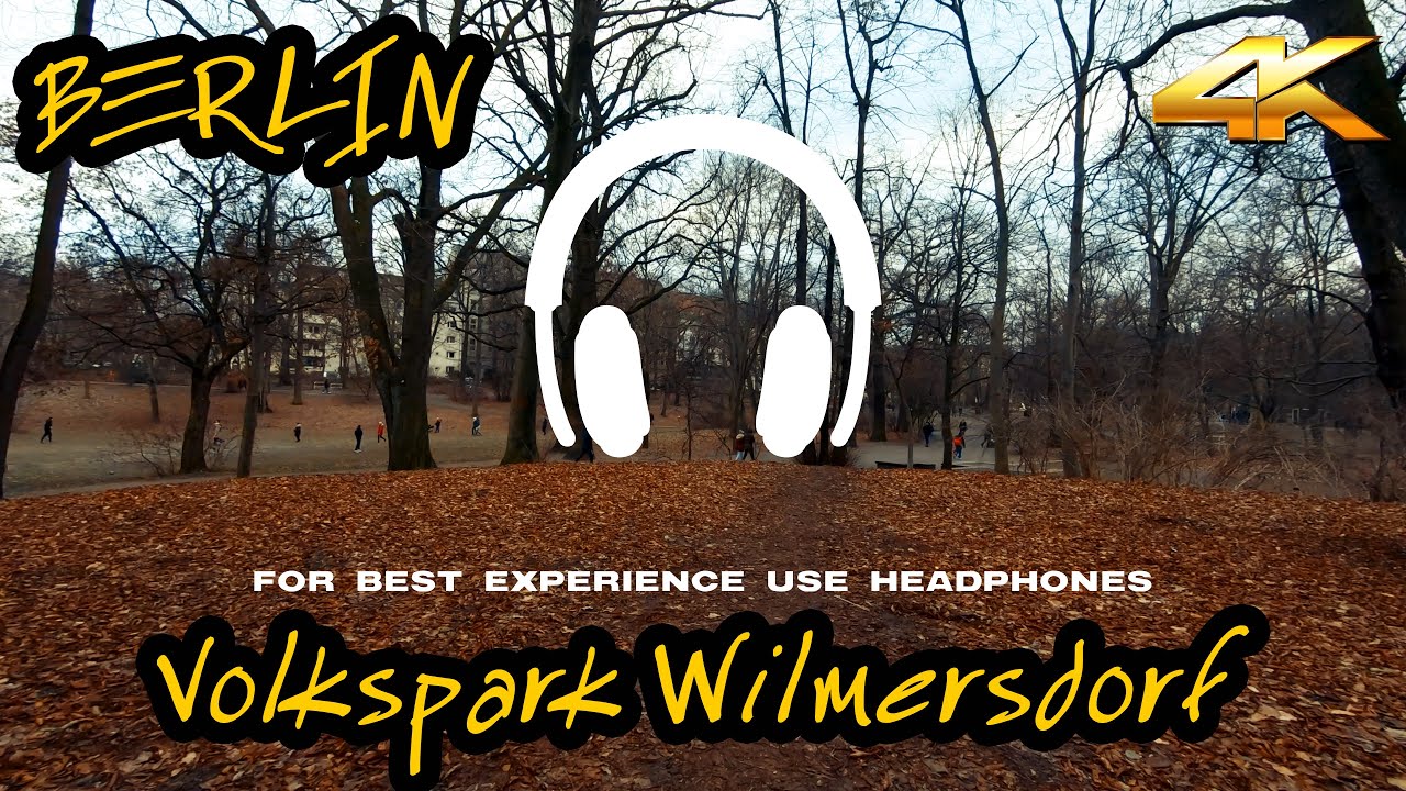 【4K⁶⁰ Binaural 3D Audio】Spaziergang durch den Volkspark Berlin