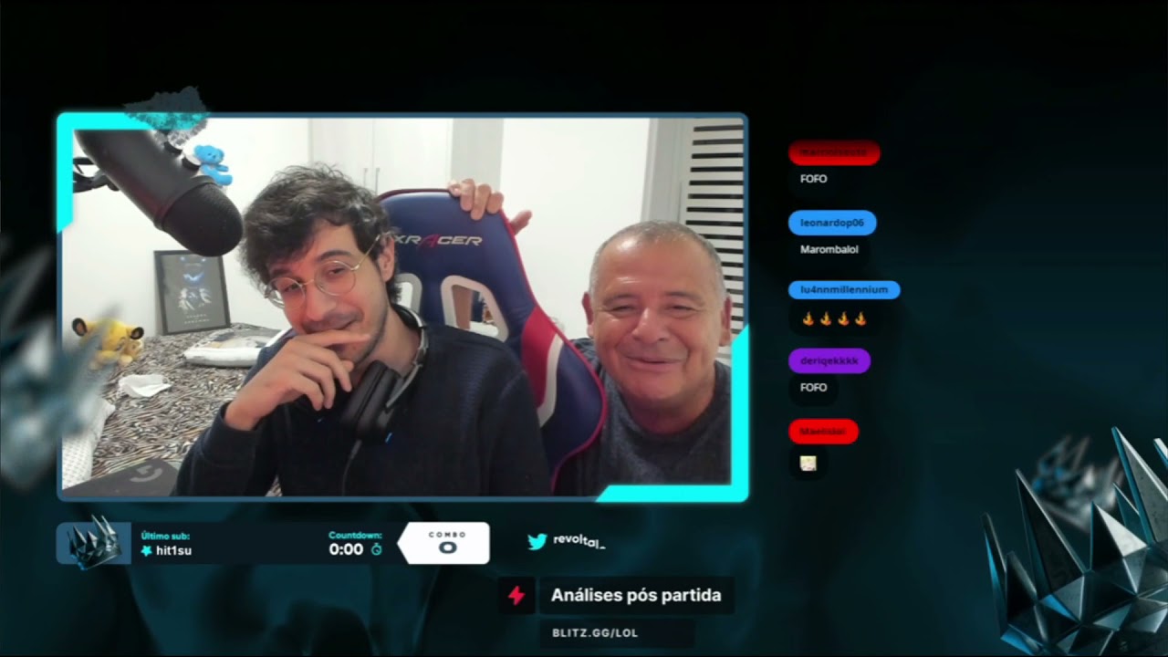 O Pai do Revolta apareceu na live e deixou uma mensagem 😭