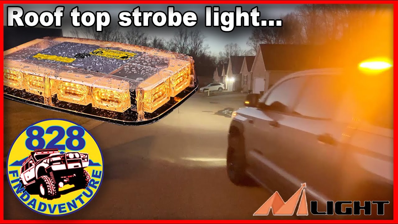 Nilight 12inch roof top strobe light for safety, you haven't seen one like this.
