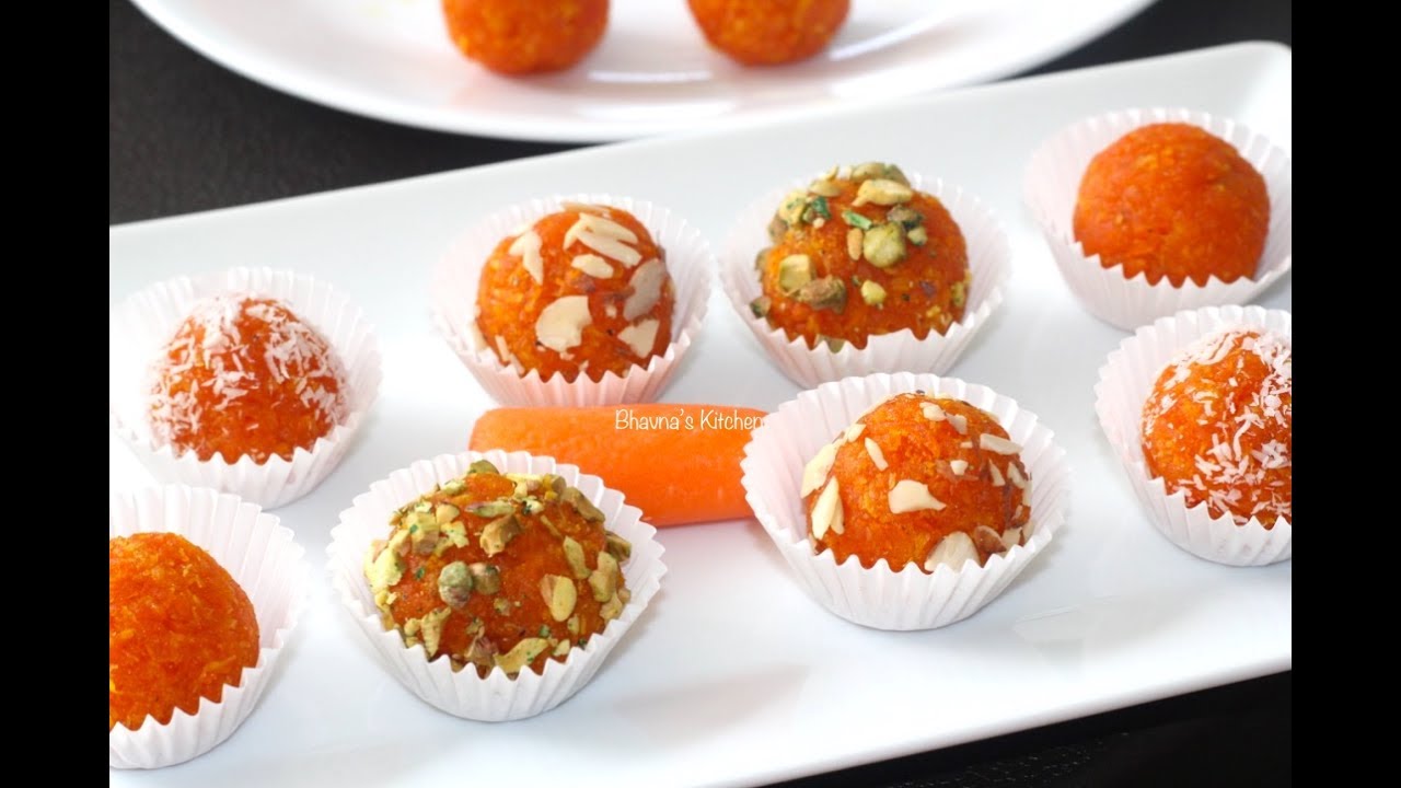 Carrot Truffles | Gajar Laddu Video Recipe | Bhavna's Kitchen