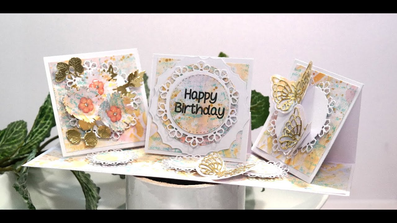 Triple Twisted Easel Card - Design 1