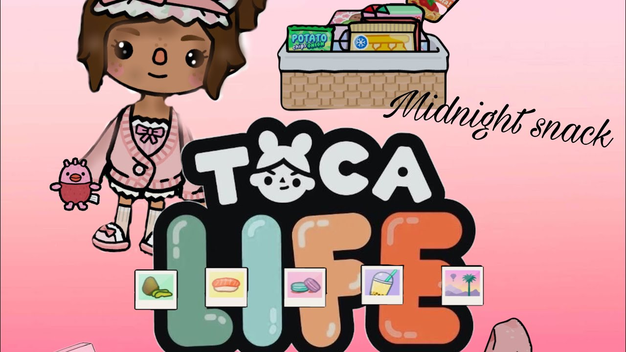 Toca life world (no voice)(asmr)midnight snack😴