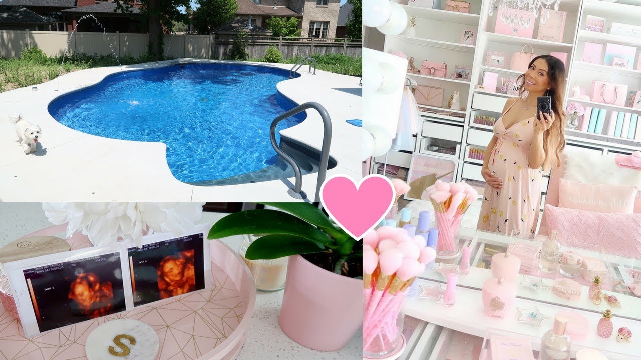 4D ULTRASOUND OF THE TWINS + OUR POOL TOUR!👶🏼👶🏼-SLMissGlamVlogs💕