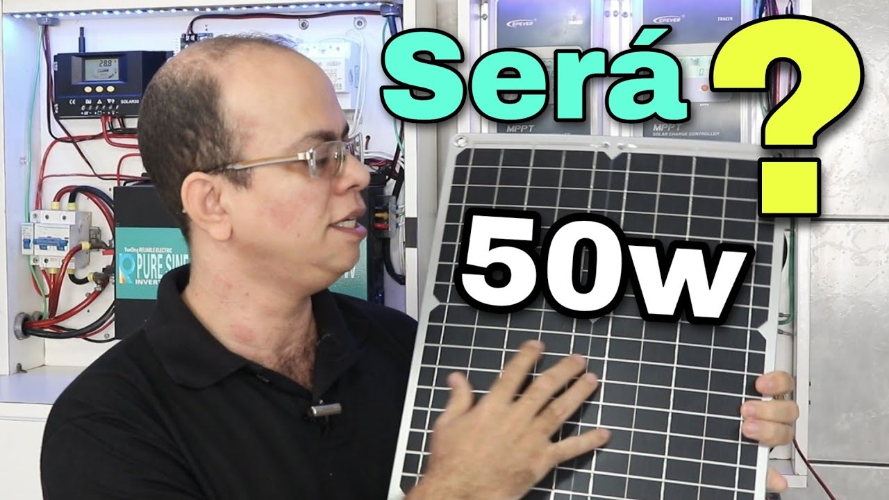 Será que esse PAINEL solar de 50w monocristalino gera isso mesmo ? Veja o teste que eu fiz